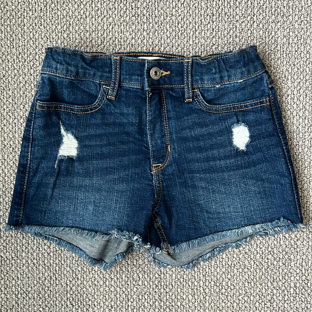 Abercrombie Kids Denim High Rise Shortie Short